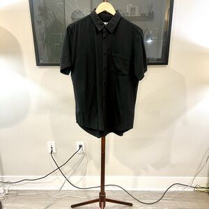 Buck Mason - SS Draped One Pocket Twill Shirt NWT - Black